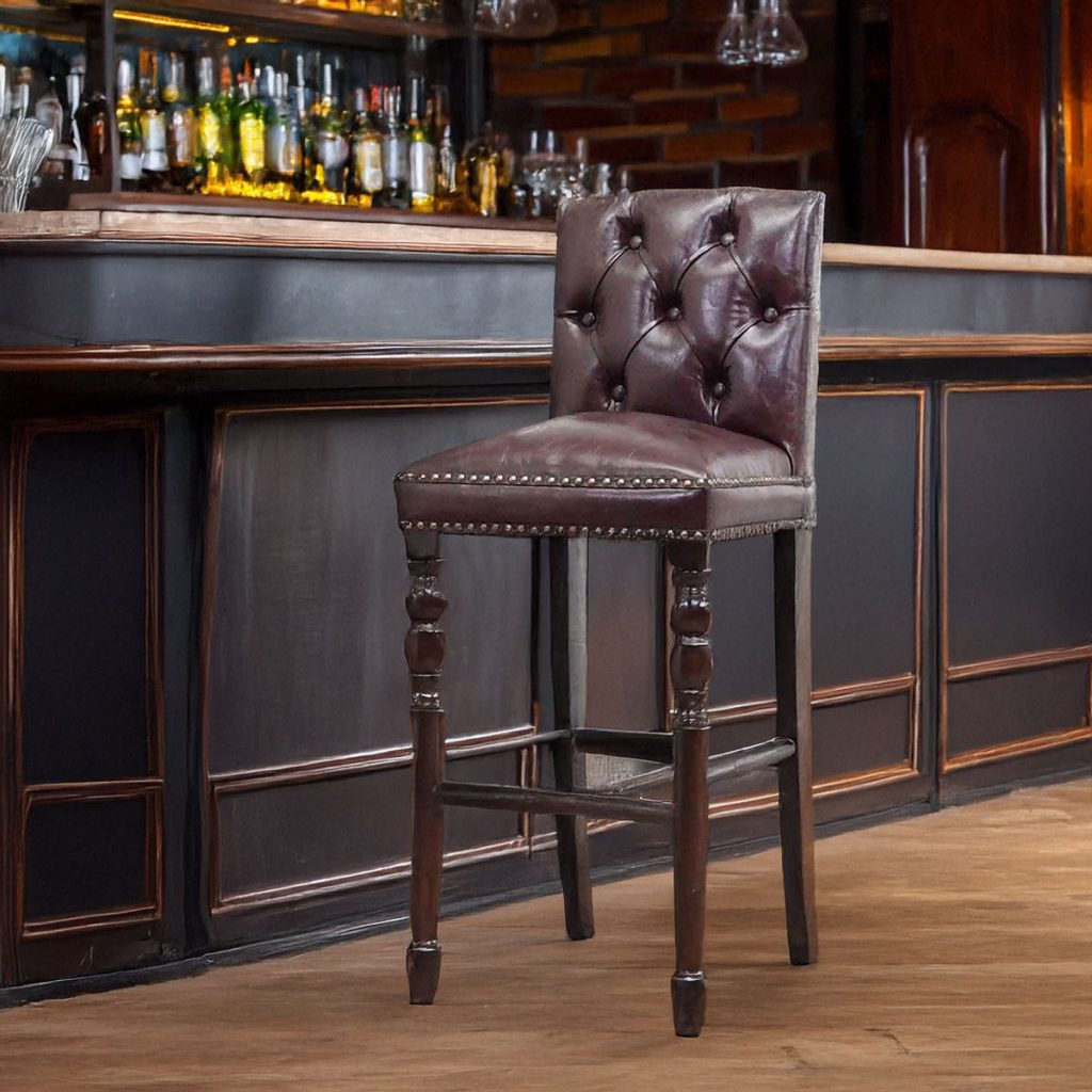 【クララボ･ヒトリゴト】英国ヴィンテージを日常に。ヴィンセントのアンティーク調カウンターチェア