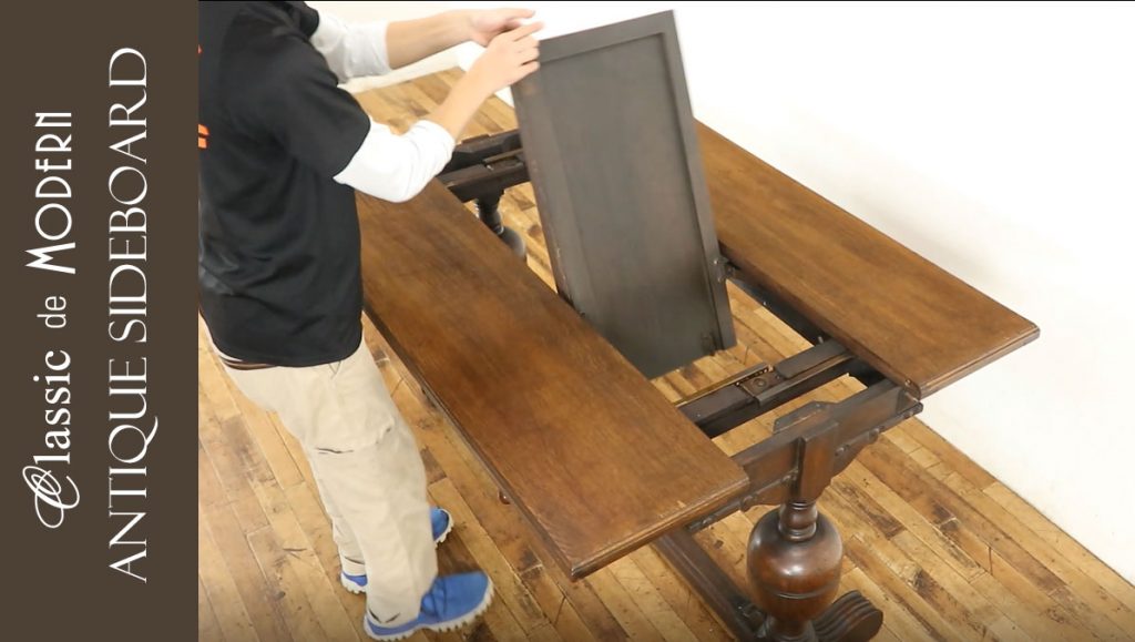 【動画】天板拡張方法が個性的なダイニングテーブル