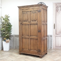1940年頃　オーク材　イギリス　アンティーク・ワードローブ　antique59656