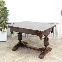1920年頃　オーク材　イギリス　アンティーク・ダイニングテーブル　antique59896