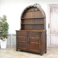 1940年頃　オーク材　イギリス　アンティーク・カップボード　antique80014