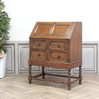 1920年頃　オーク材　イギリス　アンティーク・ビューロー　antique80188