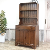 1930年頃　オーク材　イギリス　アンティーク・カップボード　antique80122