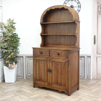 1950年頃　オーク材　イギリス　アンティーク・カップボード　antique80065