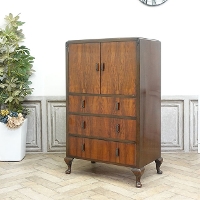 1930年頃　マホガニー材　イギリス　アンティーク・チェスト　antique80170