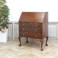 1930年頃　マホガニー材　イギリス　アンティーク・ビューロー　antique80210