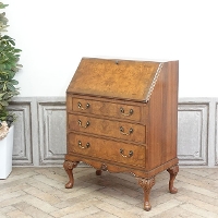 1940年頃　ウォールナット材　イギリス　アンティーク・ビューロー　antique80207