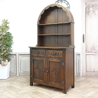 1940年頃　オーク材　イギリス　アンティーク・カップボード　antique80077