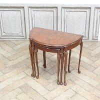 1940年頃　ビーチ材　イギリス　アンティーク・ネストテーブル　antique80153