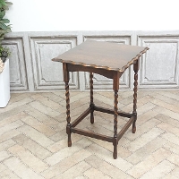 1920年頃　オーク材　イギリス　アンティーク・サイドテーブル　antique80000a