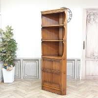 1950年頃　エルム材　イギリス　アンティーク・コーナーキャビネット　antique80160