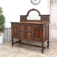 1920年頃　オーク材　イギリス　アンティーク・サイドボード　antique80181