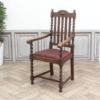 1920年頃　オーク材　イギリス　アンティーク・チェア　antique80173