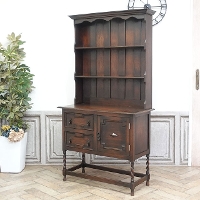 1920年頃　オーク材　イギリス　アンティーク・カップボード　antique80002