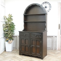 1950年頃　オーク材　イギリス　アンティーク・カップボード　antique80126