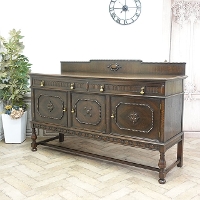 1920年頃　オーク材　イギリス　アンティーク・サイドボード　antique80157