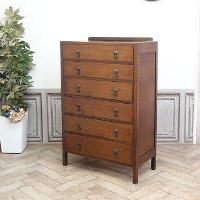 1930年頃　オーク材　イギリス　アンティーク・チェスト　antique80175