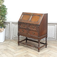 1920年頃　オーク材　イギリス　アンティーク・ビューロー　antique80083