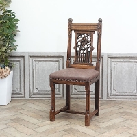 1920年頃　オーク材　フランス　アンティーク・チェア　antique65006