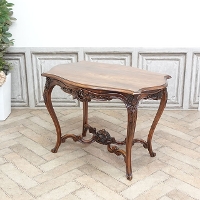 1900年頃　ビーチ材　フランス　アンティーク・サイドテーブル　antique65191