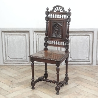 1900年頃　オーク材　フランス　アンティーク・チェア　antique65217a