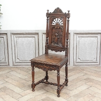 1910年頃　チェスナット材　フランス　アンティーク・チェア　antique65259a