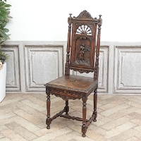 1910年頃　チェスナット材　フランス　アンティーク・チェア　antique65259b