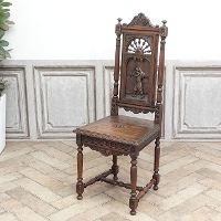 1910年頃　チェスナット材　フランス　アンティーク・チェア　antique65259c