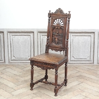 1910年頃　チェスナット材　フランス　アンティーク・チェア　antique65259d
