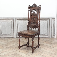 1910年頃　チェスナット材　フランス　アンティーク・チェア　antique65259e