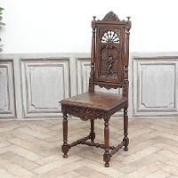 1910年頃　チェスナット材　フランス　アンティーク・チェア　antique65259f