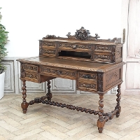 1900年頃　オーク材　フランス　アンティーク・デスク　antique65292a