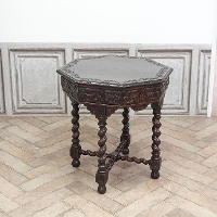 1900年頃　オーク材　イギリス　アンティーク・サイドテーブル　antique65317