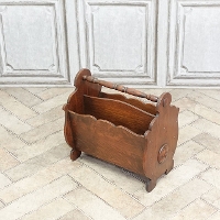 1930年頃　オーク材　オランダ　アンティーク・マガジンラック　antique65237c