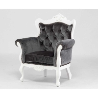 1人掛けソファ･アンティークテイスト　E1167-1-18F279B