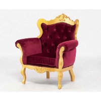 1人掛けソファ･アンティークテイスト　E1167-1-12F280B