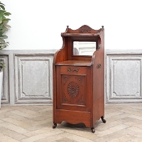 1920年頃　マホガニー材　イギリス　アンティーク・コールボックス　antique80370