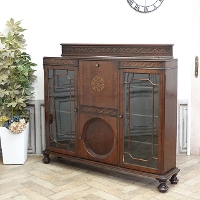 1920年頃　オーク材　イギリス　アンティーク・サイドバイサイド　antique80442