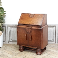 1930年頃　オーク材　イギリス　アンティーク・ビューロー　antique80437