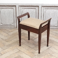 1920年頃　マホガニー材　イギリス　アンティーク・スツール　antique80474