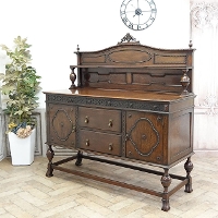 1920年頃　オーク材　イギリス　アンティーク・サイドボード　antique80438
