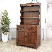 1940年頃　オーク材　イギリス　アンティーク・カップボード　antique80398
