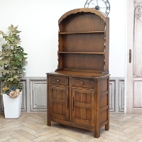 1940年頃　オーク材　イギリス　アンティーク・カップボード　antique80399