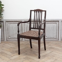 1920年頃　マホガニー材　イギリス　アンティーク・チェア　antique80405b