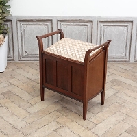 1920年頃　マホガニー材　イギリス　アンティーク・スツール　antique80368