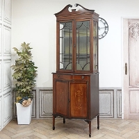 1910年頃　マホガニー材　イギリス　アンティーク・キャビネット　antique80444