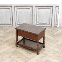 1940年頃　ビーチ材　イギリス　アンティーク・ソーイングボックス　antique80388