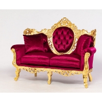 ロココ調猫脚(猫足) ソファ 【公式】クラシックデモダン アンティーク