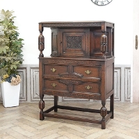 英国アンティーク木製カップボード/キャビネット/サイドボード飾り棚(89-149 英国アンティーク木製カップボード/キャビネット/サイドボード飾り棚