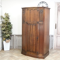 1930年頃 オーク材 イギリス アンティーク・ワードローブ antique80165